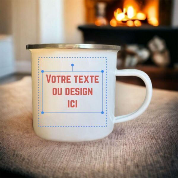 Mug émaillé personnalisé