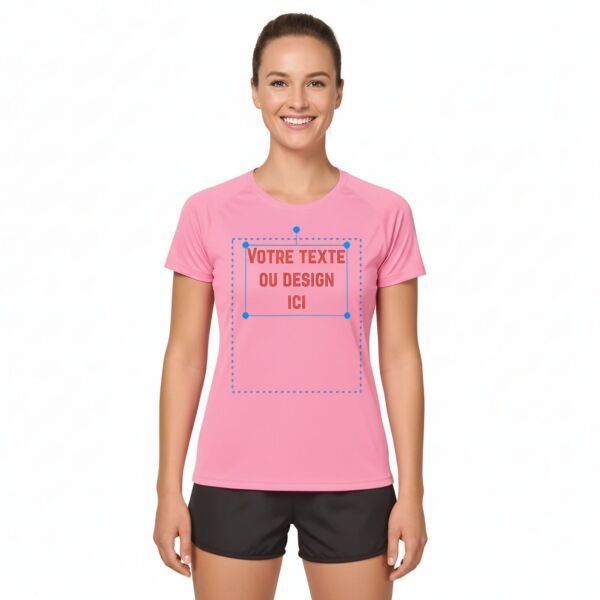 T shirt sport femme personnalisé
