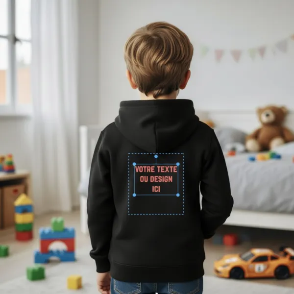 sweat capuche personnalisé pour enfant